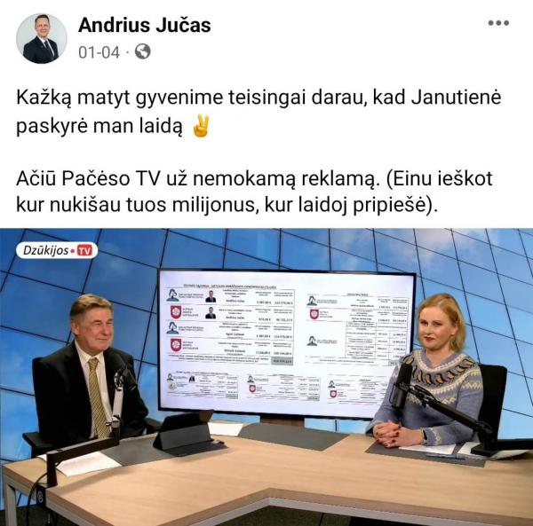 Andrius Jucas milijonai