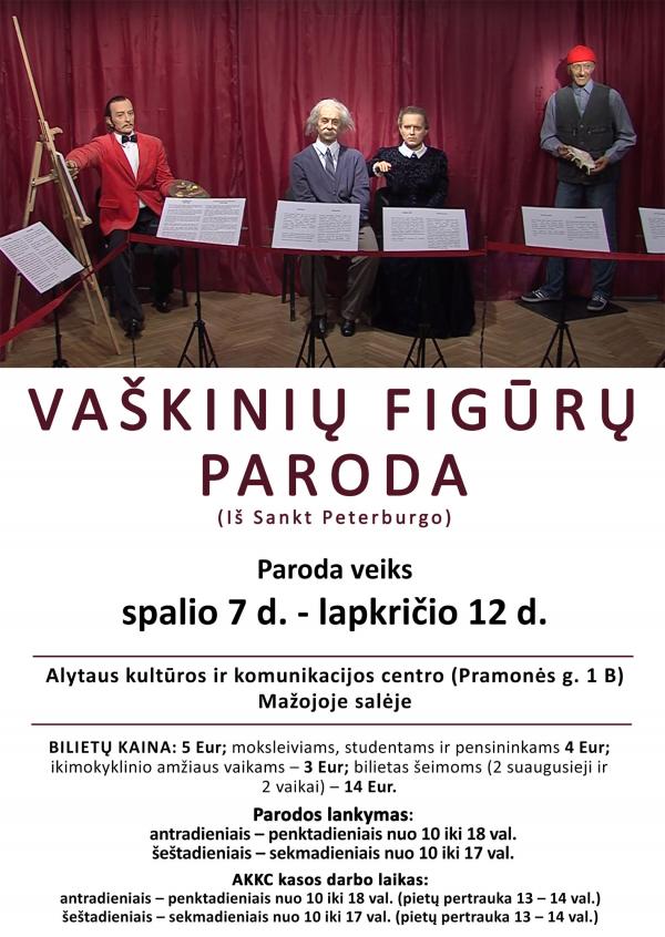 vaskiniu figuru paroda